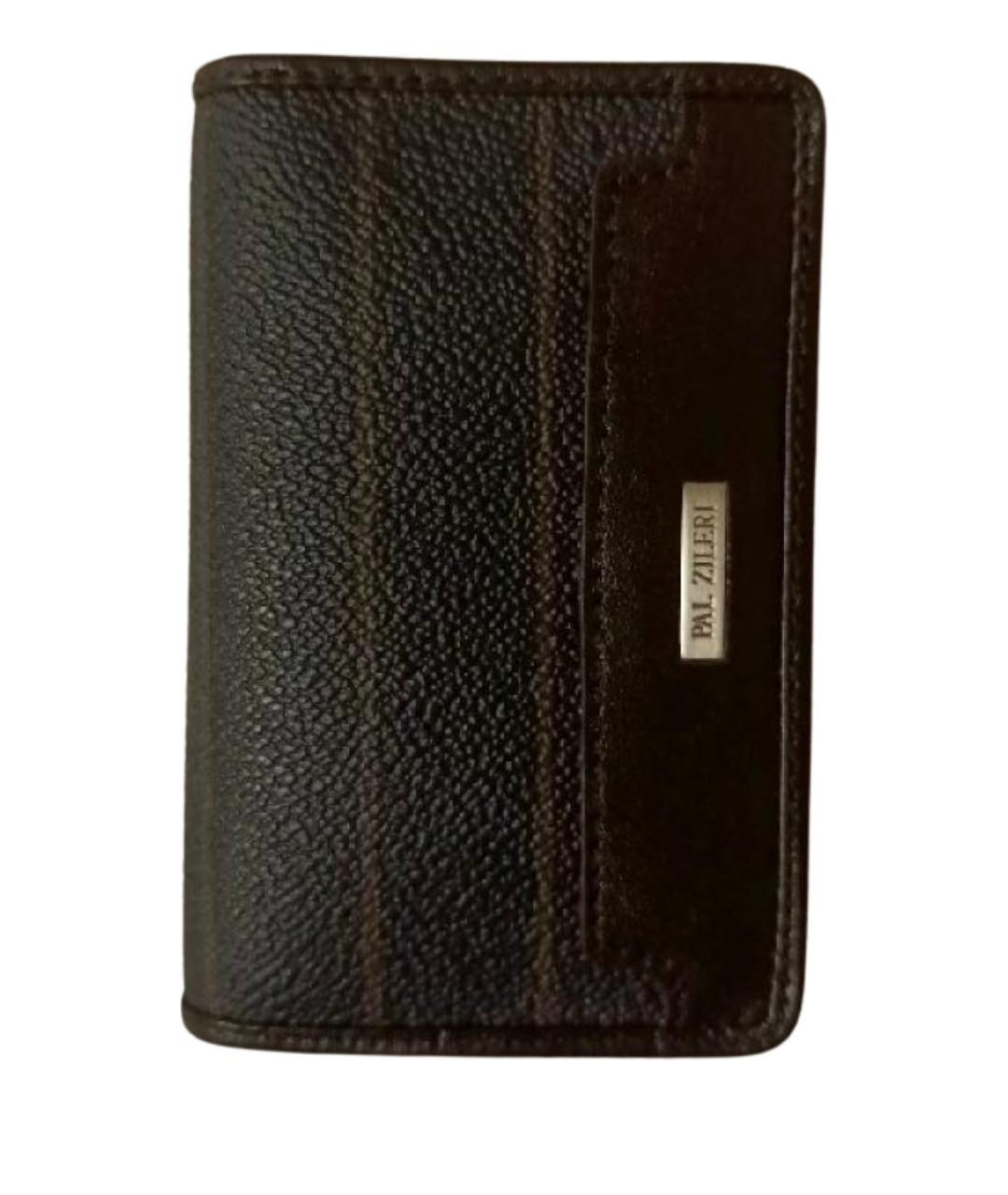 PAL ZILERI Антрацитовая полиуретановая визитница, фото 1