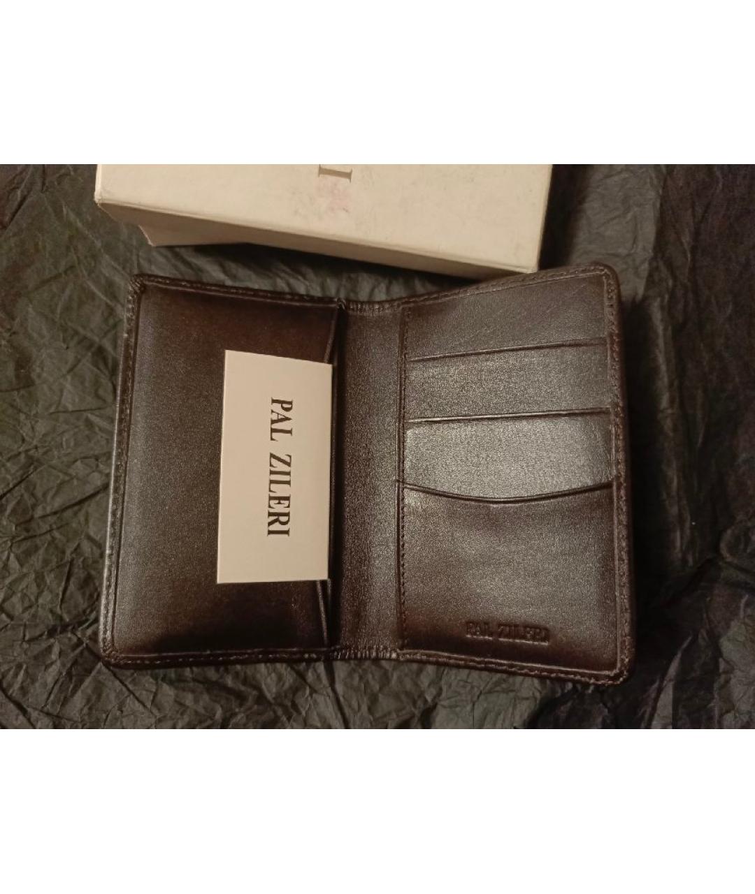 PAL ZILERI Антрацитовая полиуретановая визитница, фото 2