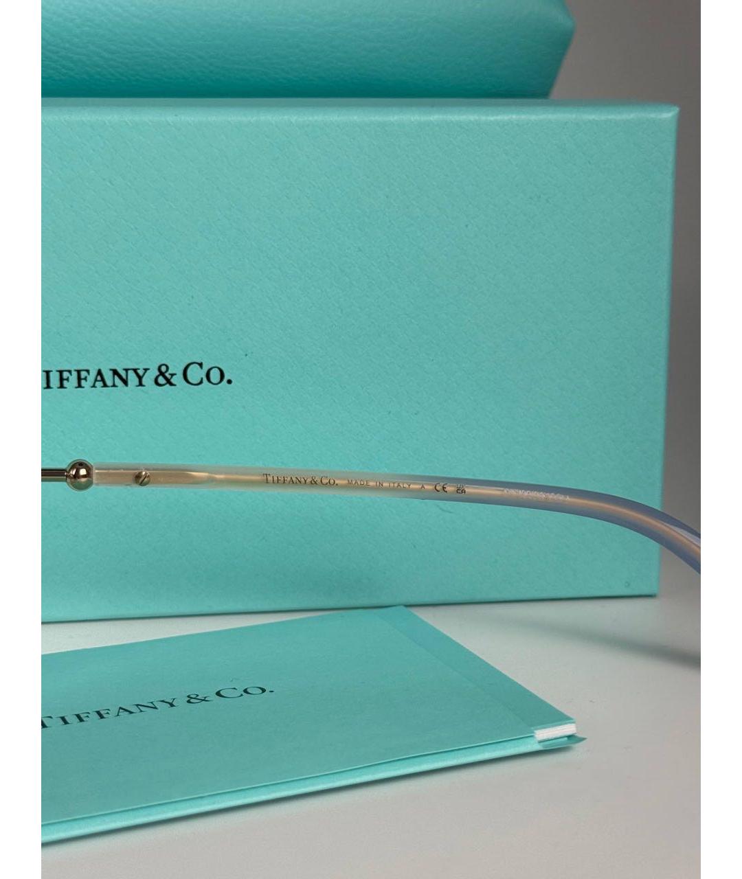 TIFFANY&CO Голубые металлические солнцезащитные очки, фото 7