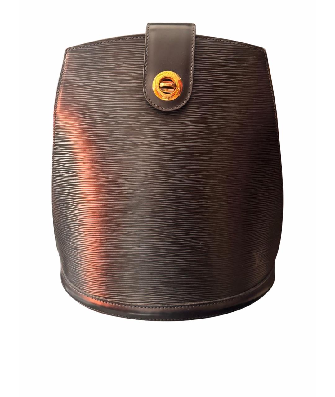 LOUIS VUITTON Черная кожаная сумка через плечо, фото 1