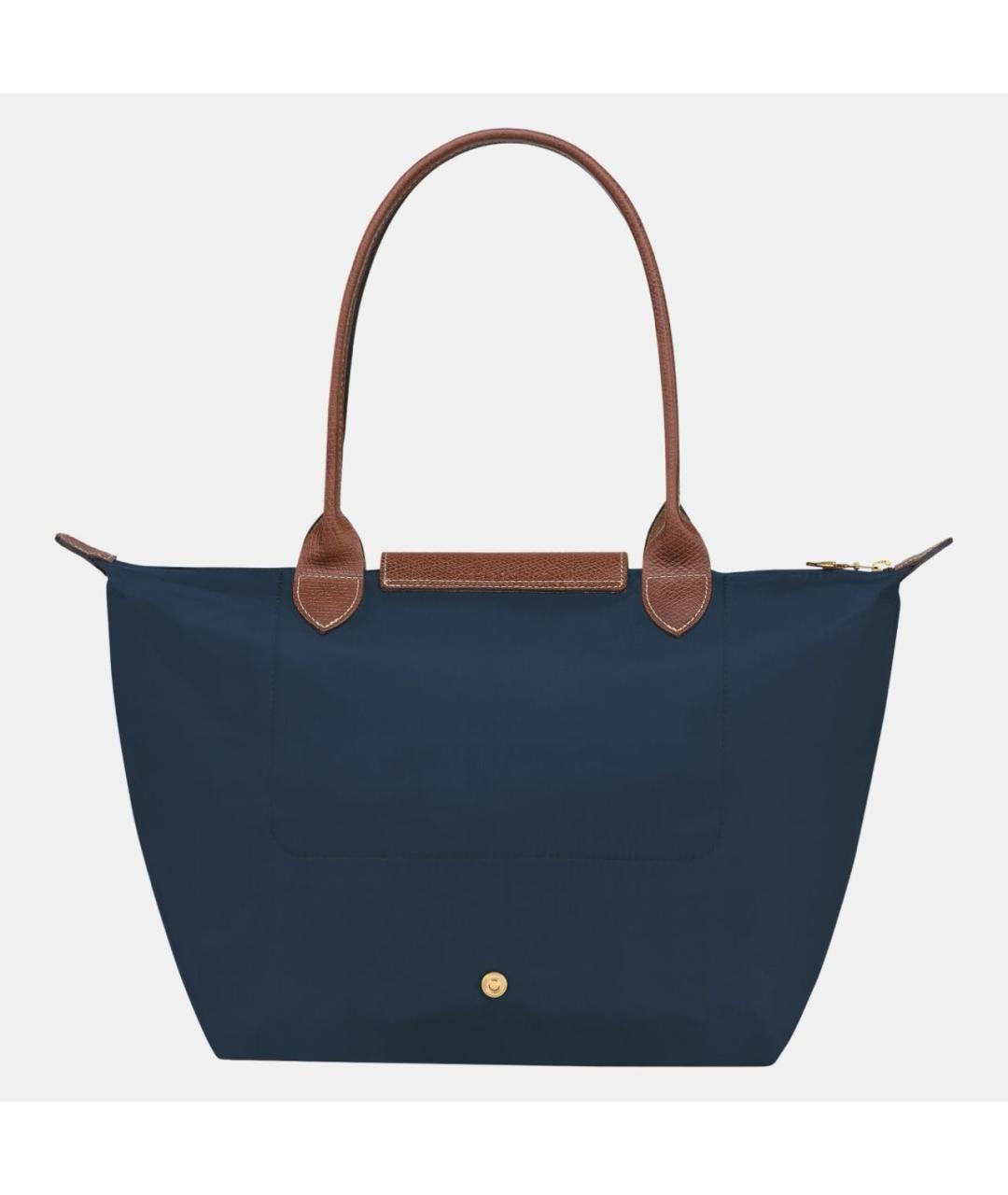 LONGCHAMP Темно-синяя тканевая сумка тоут, фото 3