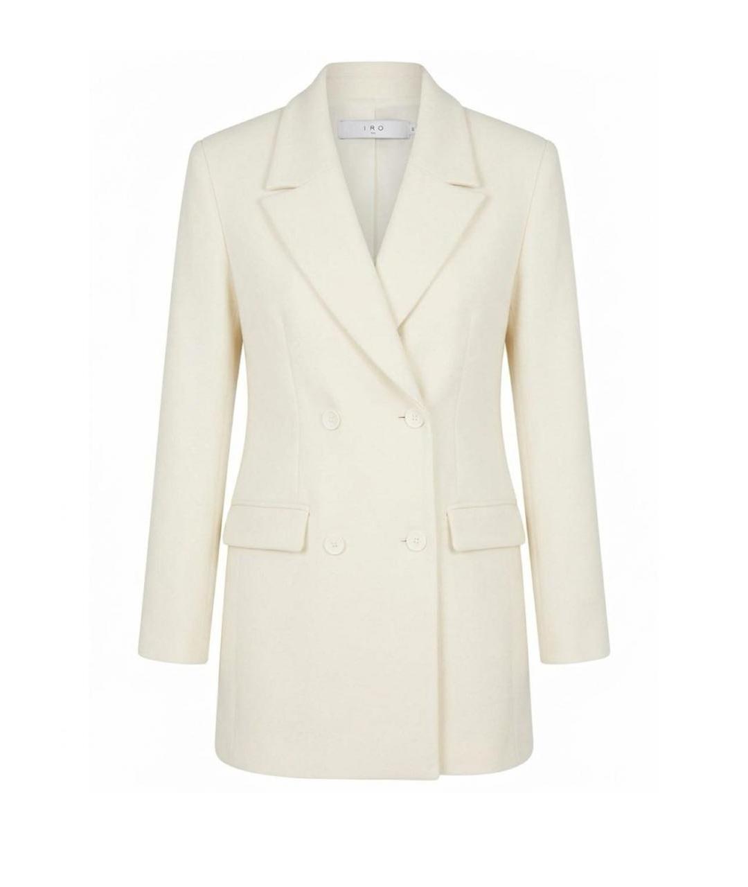 IRO Белое шерстяное пальто, фото 1