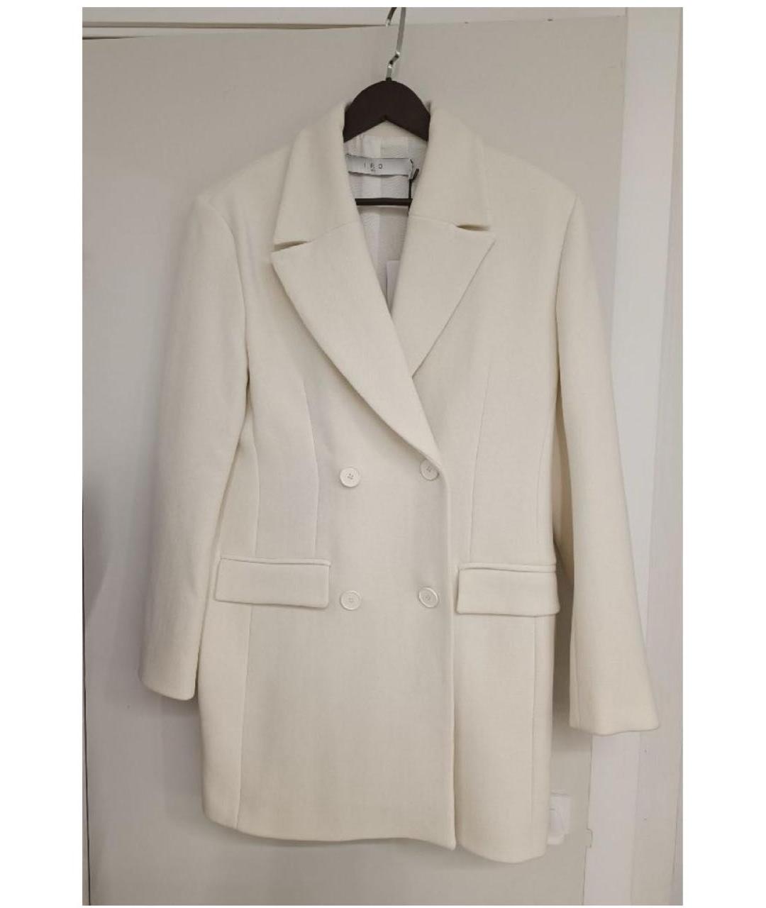 IRO Белое шерстяное пальто, фото 5