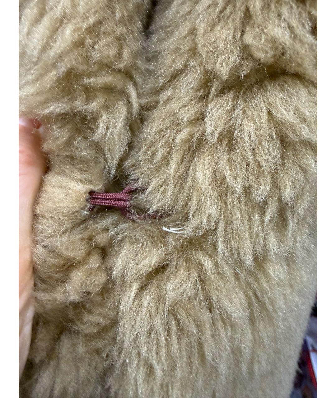 METEO YVES SALOMON Коричневая шерстяная шуба, фото 5