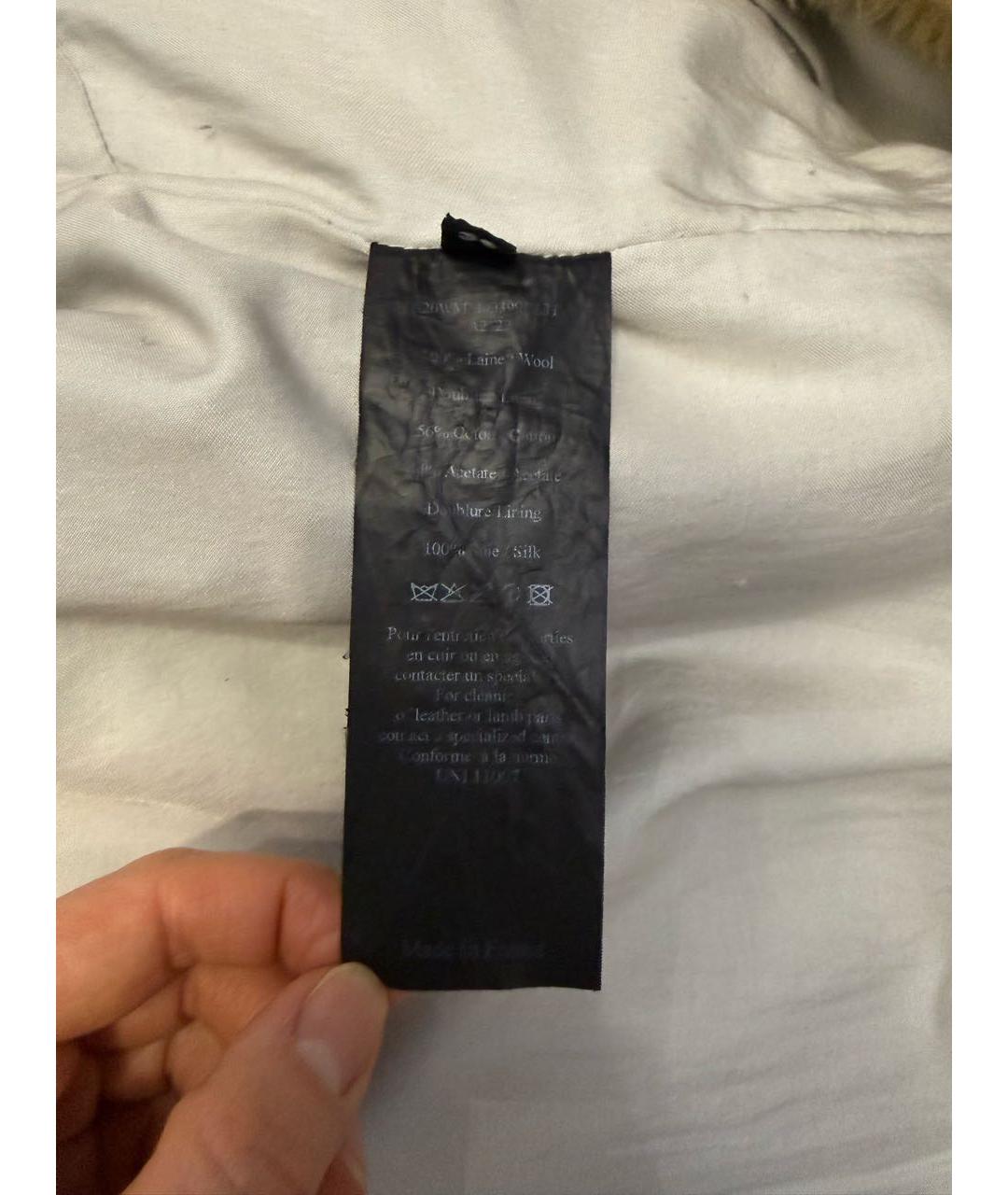 METEO YVES SALOMON Коричневая шерстяная шуба, фото 3