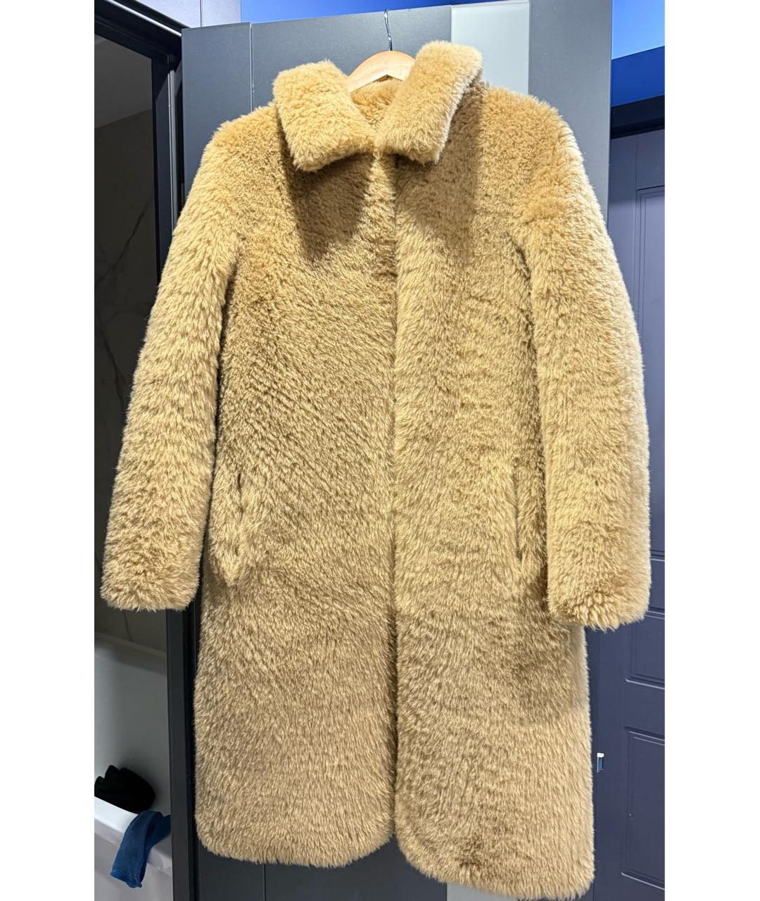 METEO YVES SALOMON Коричневая шерстяная шуба, фото 7