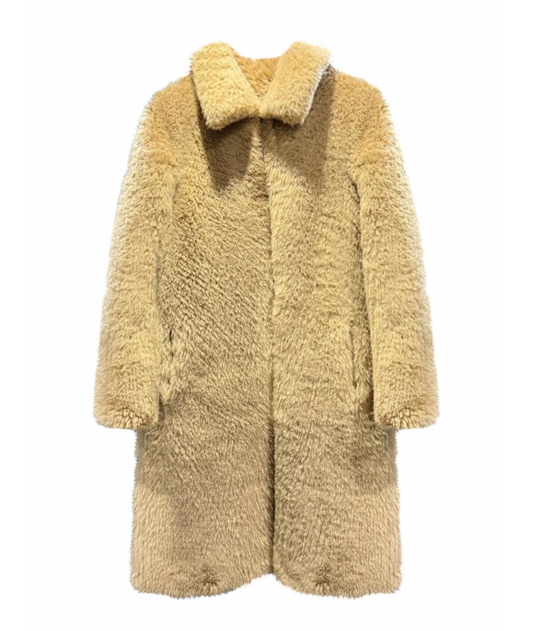 METEO YVES SALOMON Коричневая шерстяная шуба, фото 1