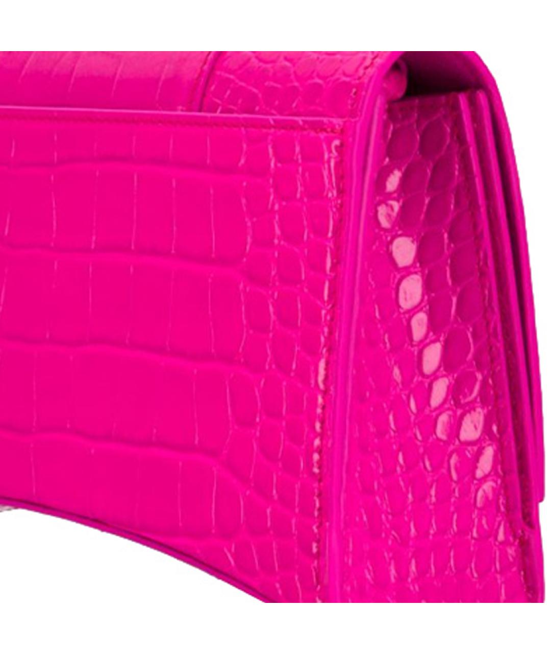 BALENCIAGA Розовая кожаная сумка через плечо, фото 3