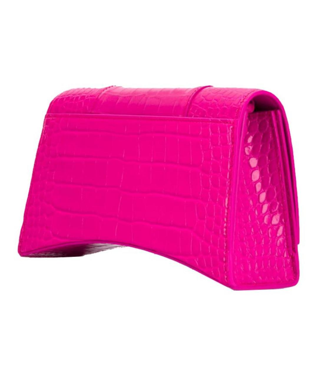 BALENCIAGA Розовая кожаная сумка через плечо, фото 2