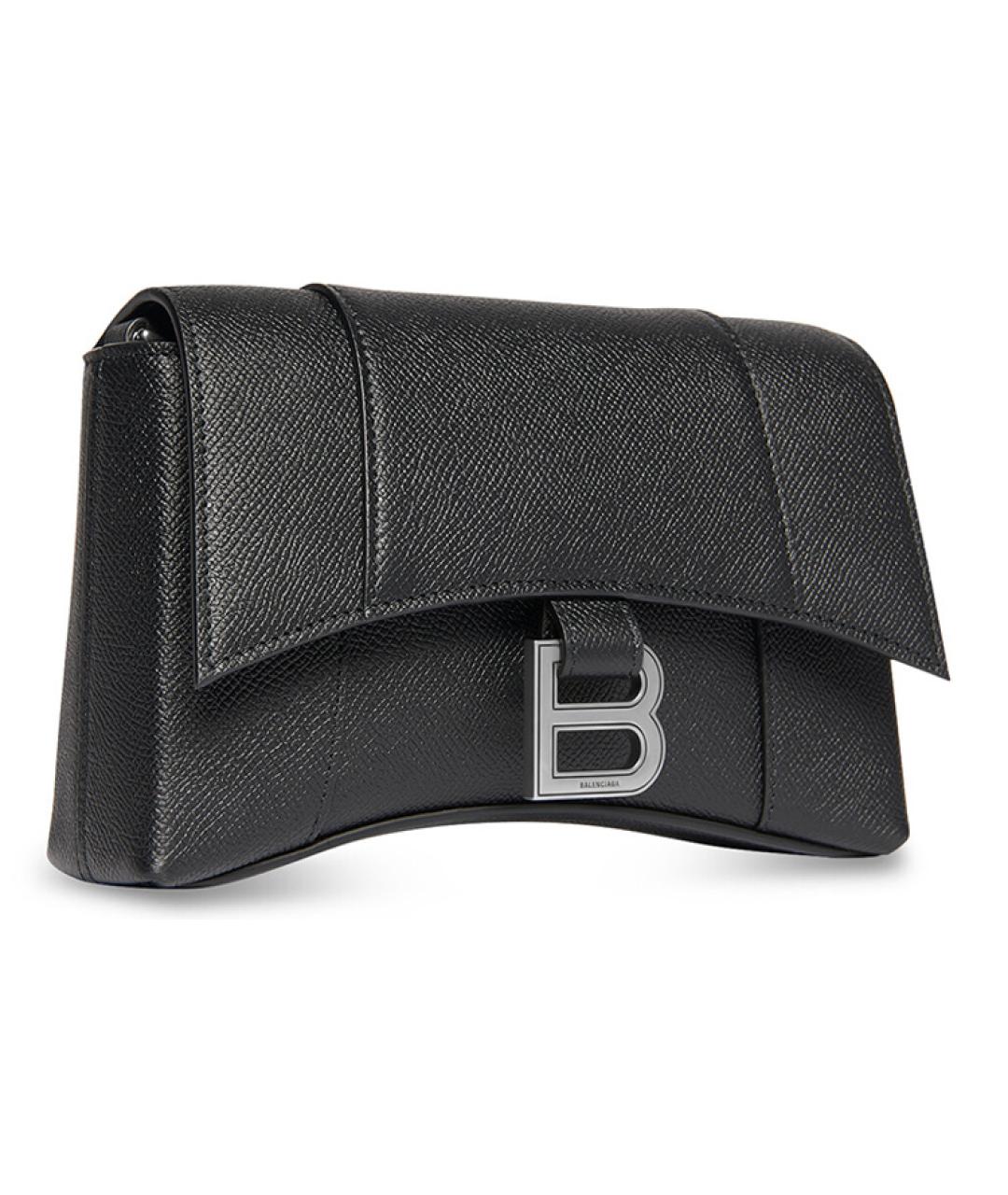 BALENCIAGA Черная кожаная сумка на плечо, фото 2