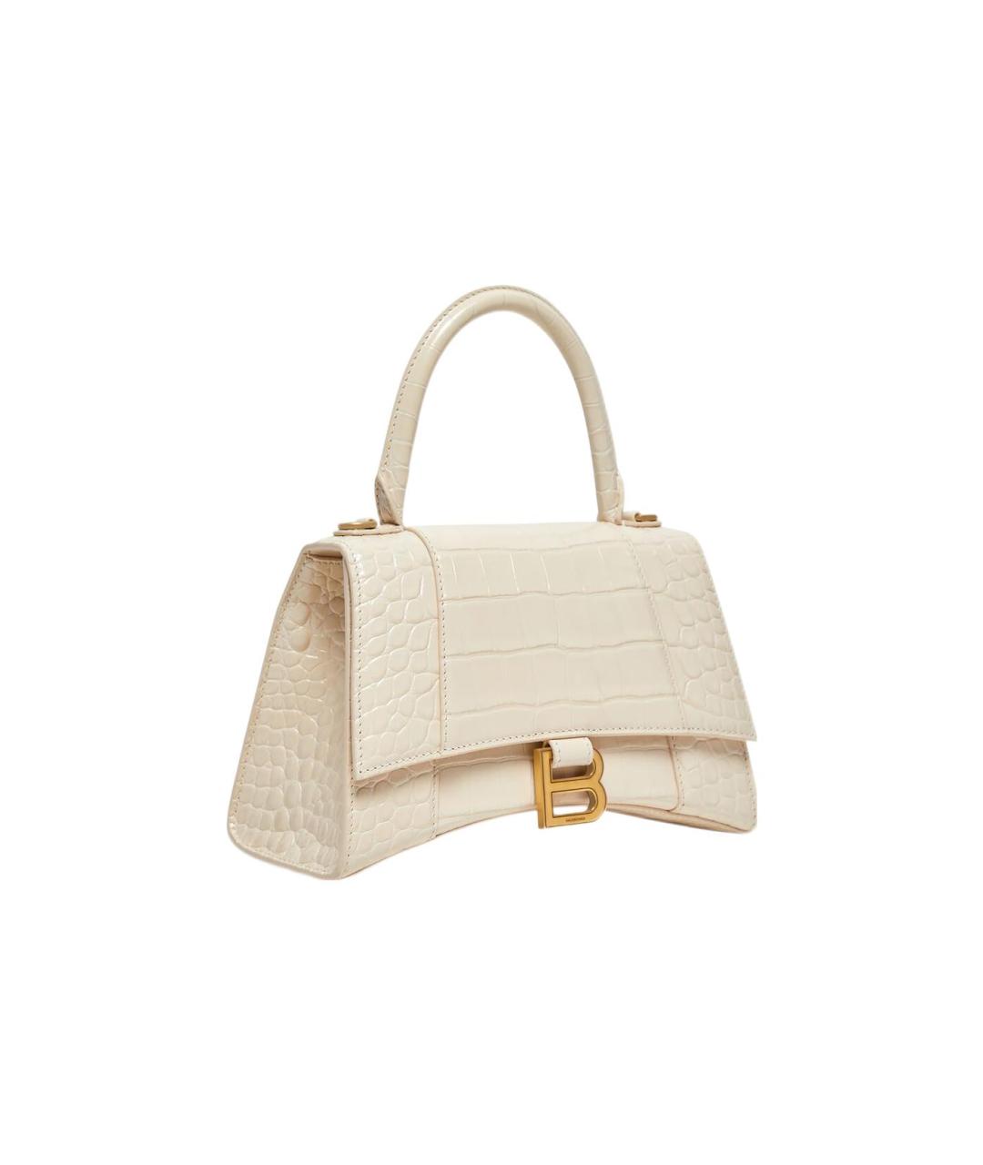 BALENCIAGA Бежевая кожаная сумка через плечо, фото 2