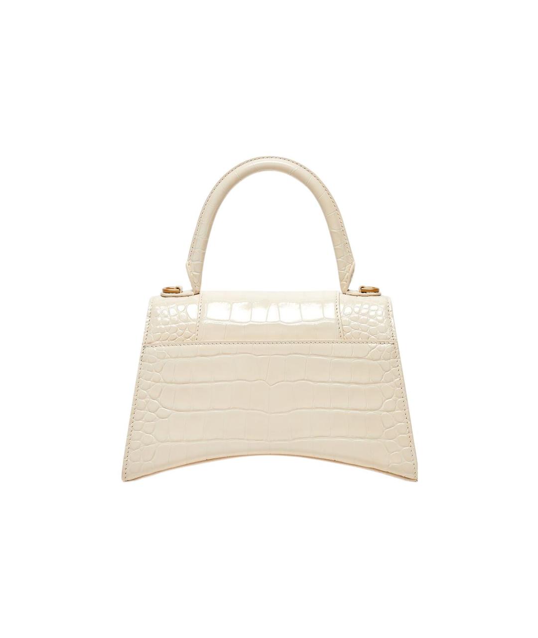 BALENCIAGA Бежевая кожаная сумка через плечо, фото 3