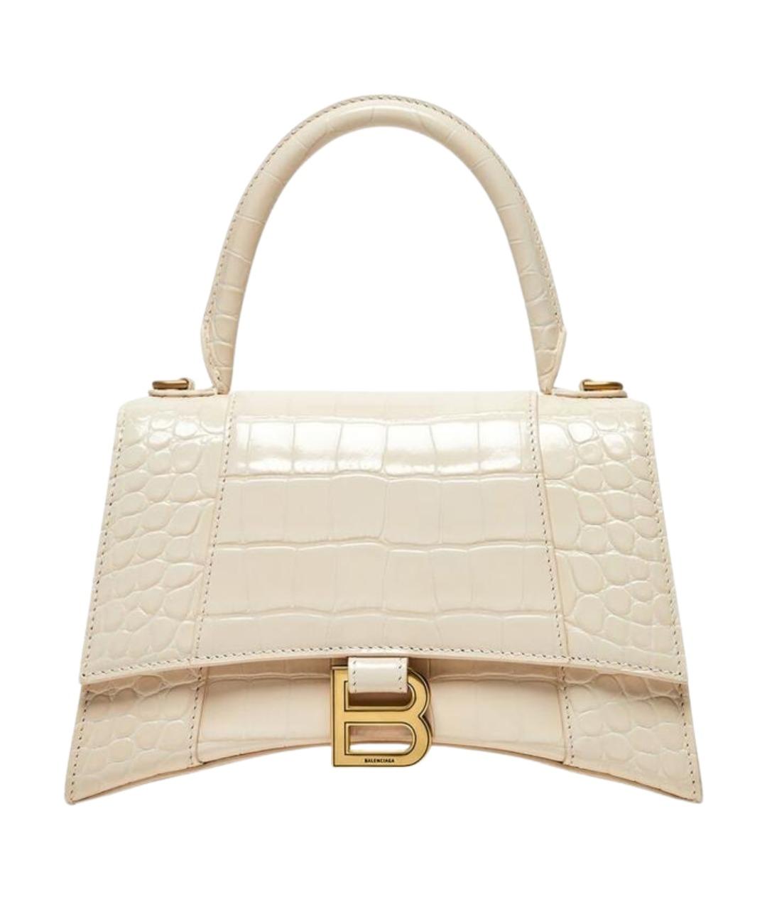 BALENCIAGA Бежевая кожаная сумка через плечо, фото 1