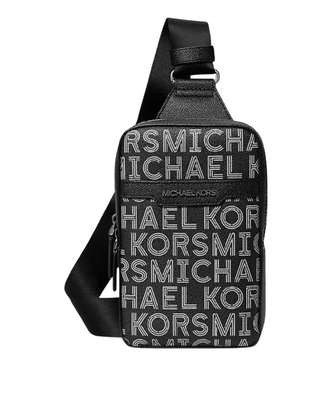 MICHAEL KORS Черная сумка на плечо из искусственной кожи, фото 1