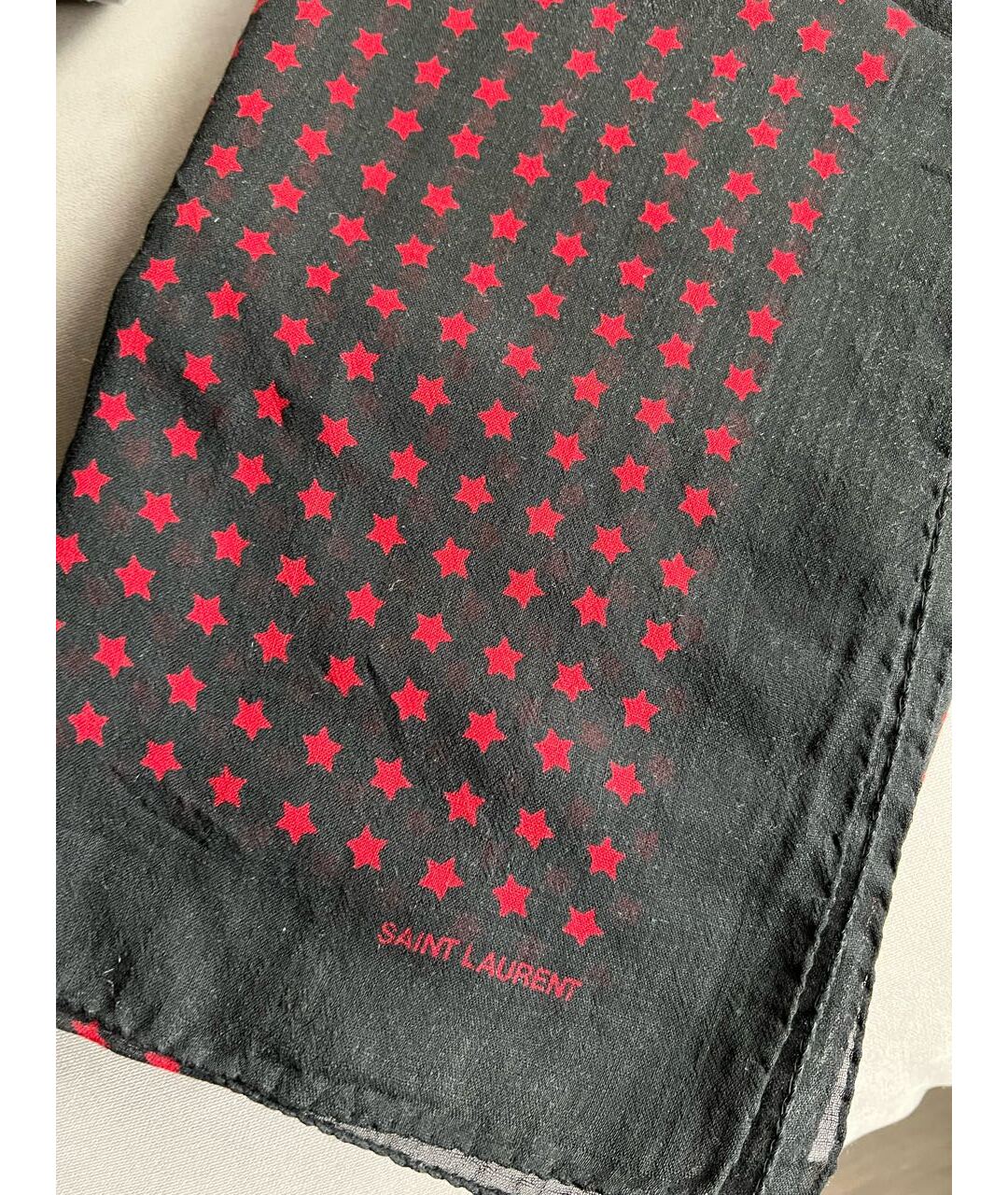 SAINT LAURENT Мульти шерстяной шарф, фото 4