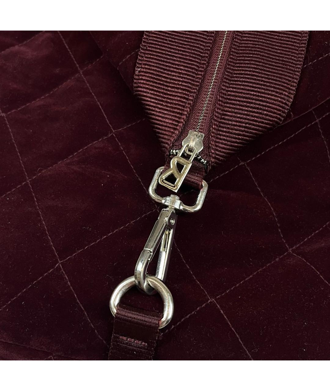 BOGNER Бордовый бархатный рюкзак, фото 5