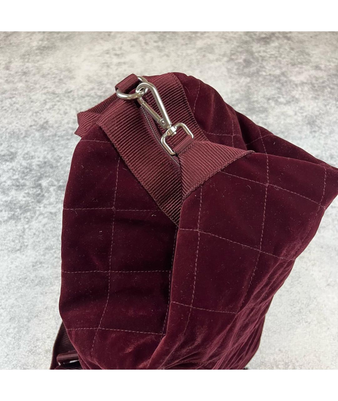 BOGNER Бордовый бархатный рюкзак, фото 7