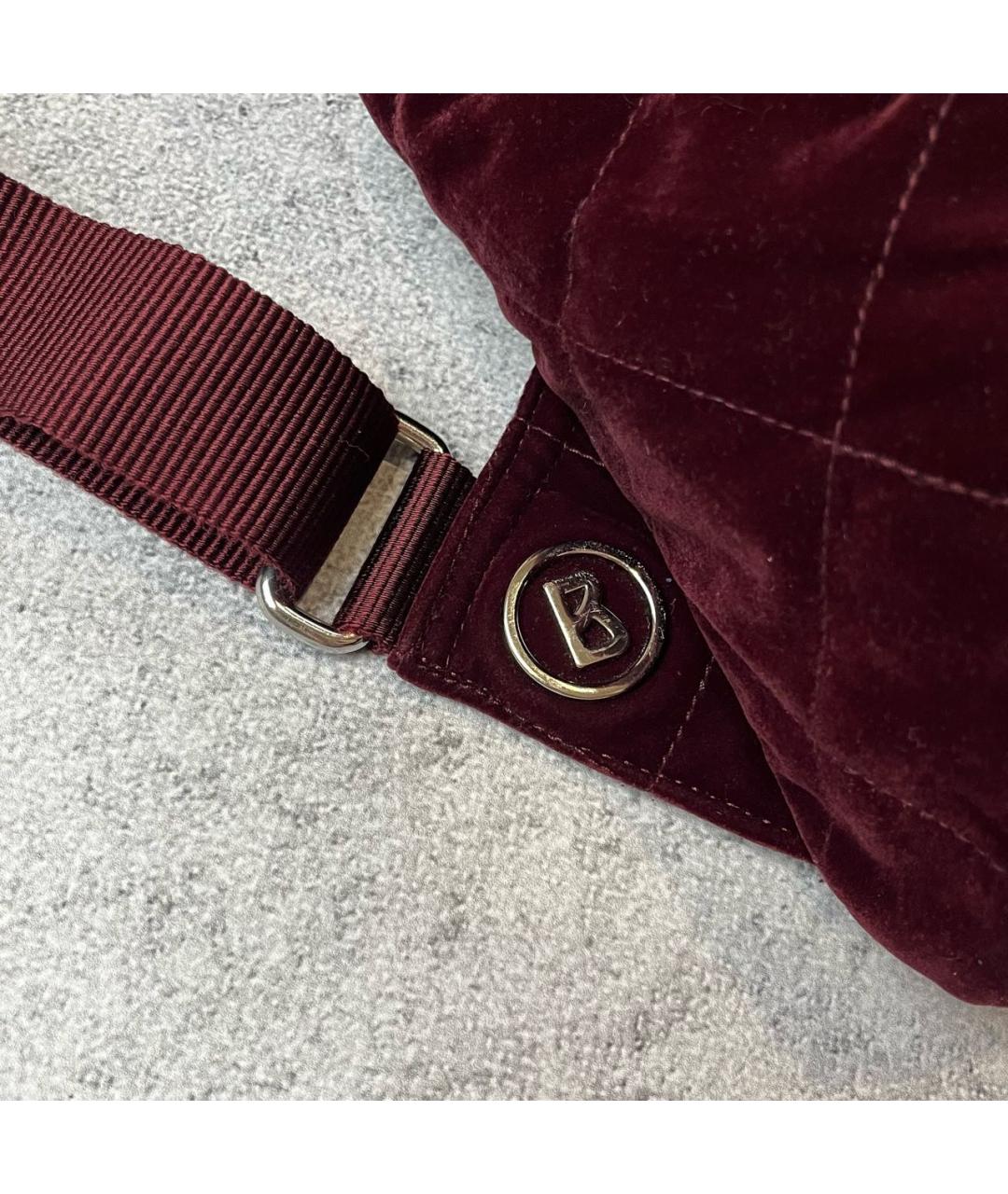 BOGNER Бордовый бархатный рюкзак, фото 3