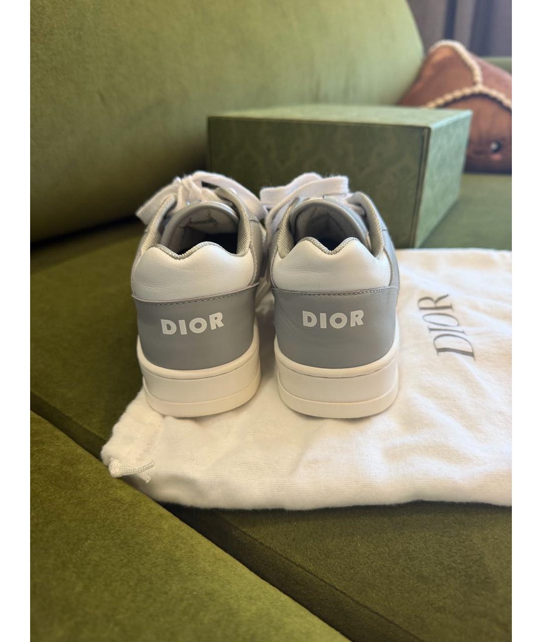 CHRISTIAN DIOR Белые кожаные кеды, фото 4