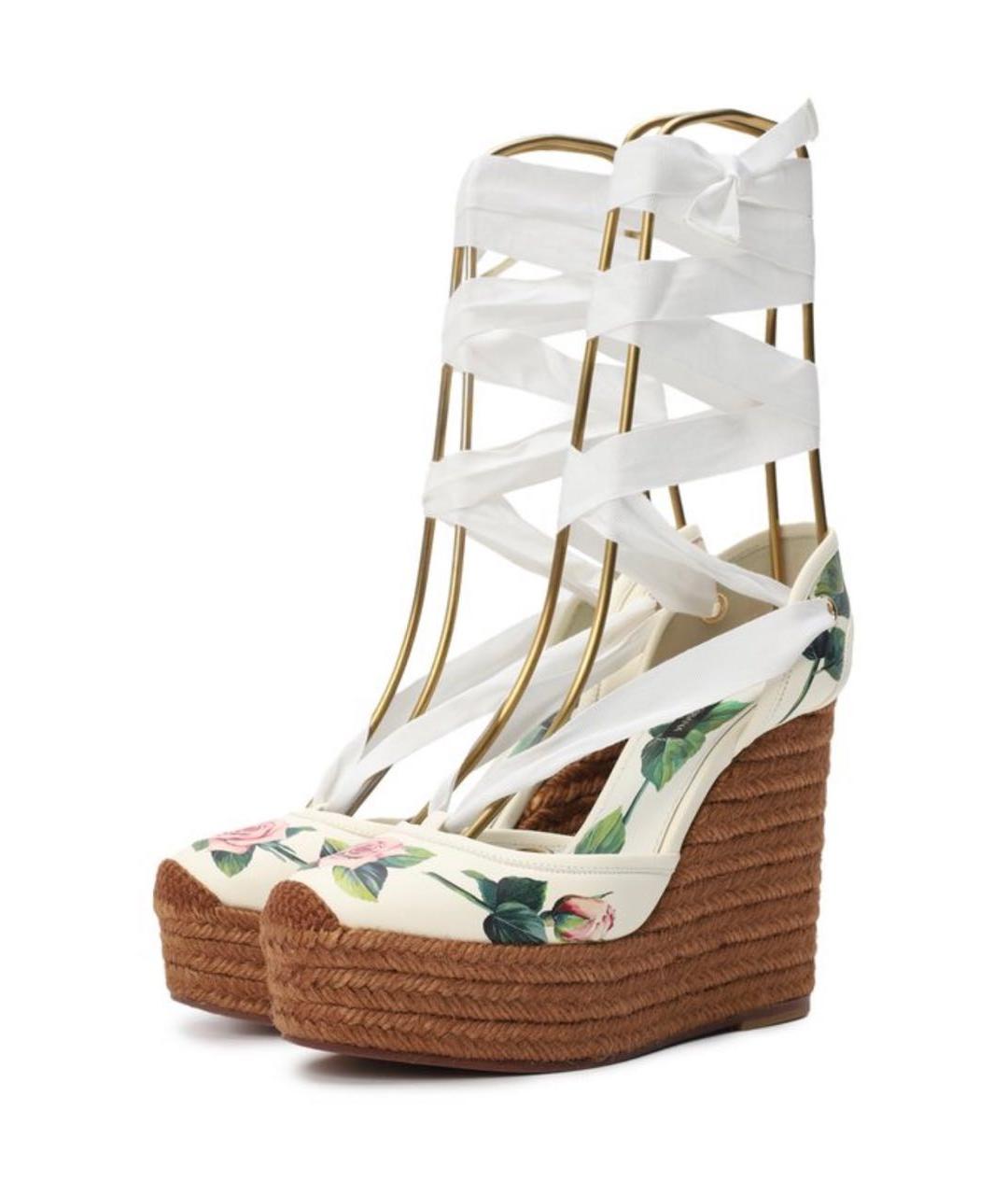 DOLCE&GABBANA Текстильные босоножки, фото 2