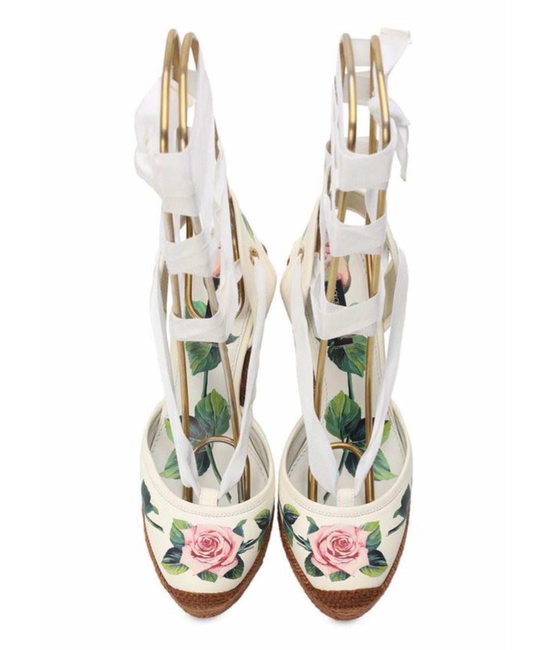 DOLCE&GABBANA Текстильные босоножки, фото 5