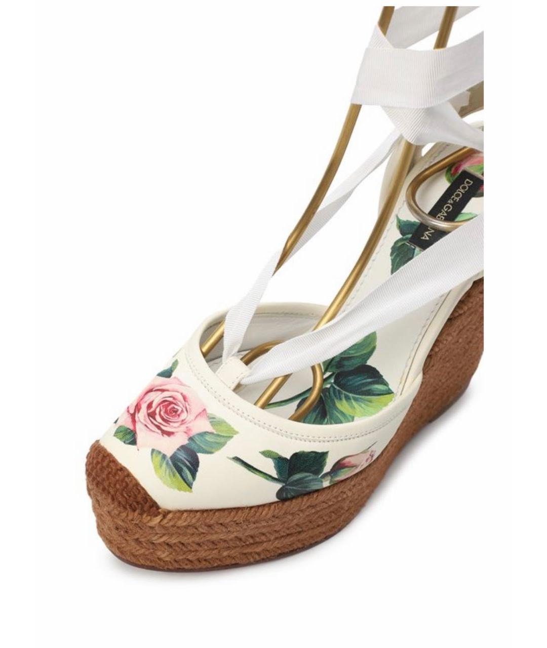 DOLCE&GABBANA Текстильные босоножки, фото 4