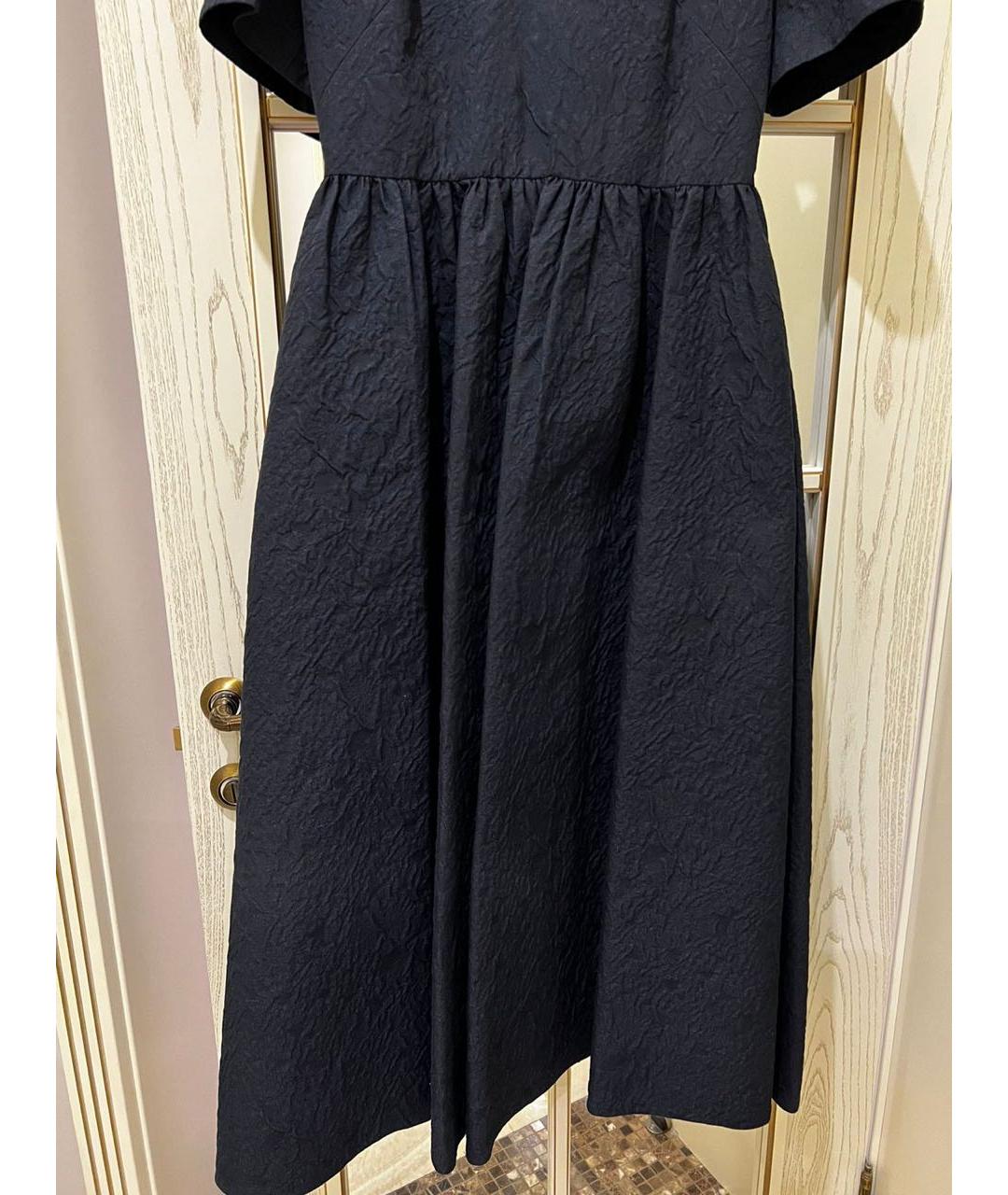 CHRISTIAN DIOR Темно-синее хлопковое коктейльное платье, фото 6