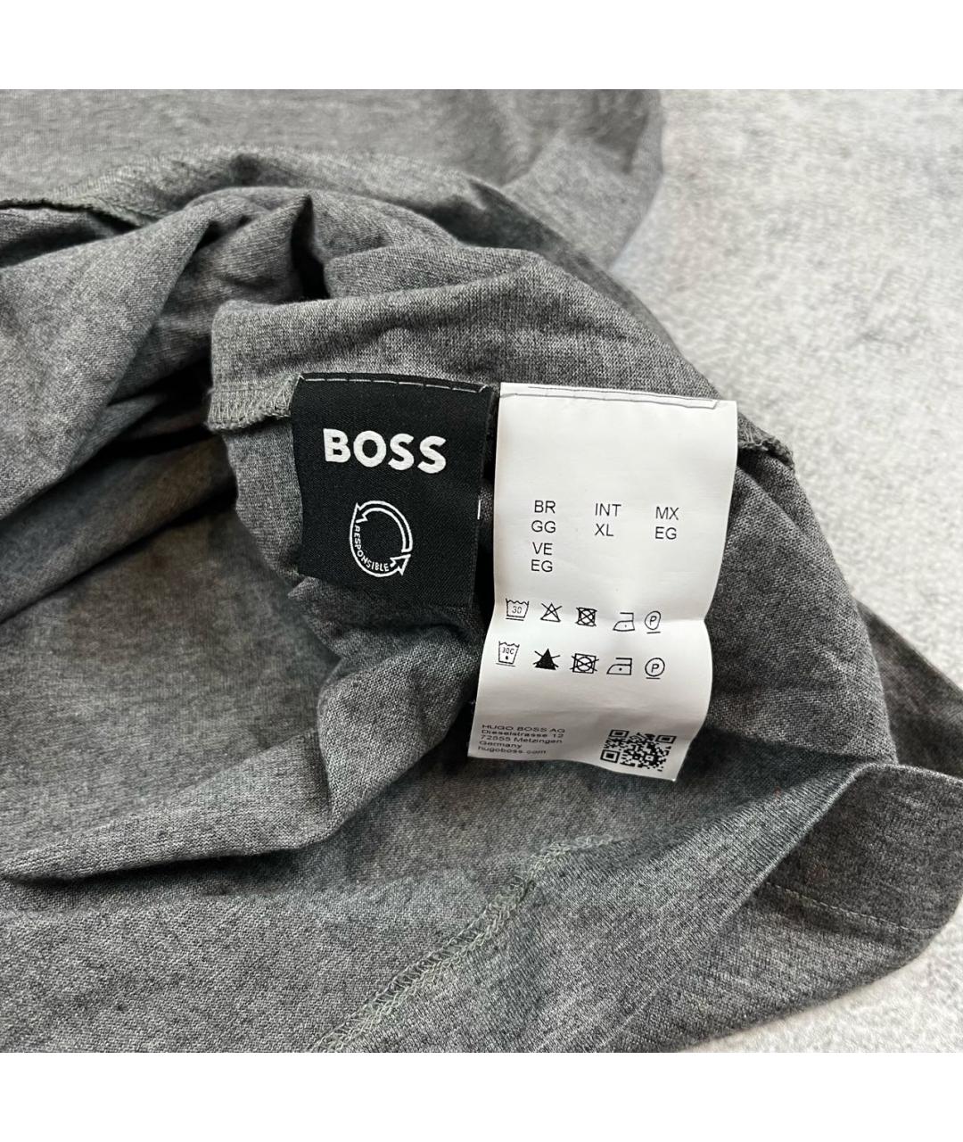 HUGO BOSS Серая футболка, фото 7