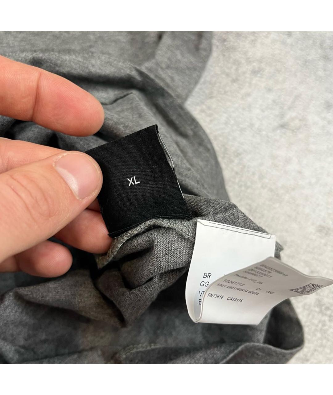 HUGO BOSS Серая футболка, фото 8