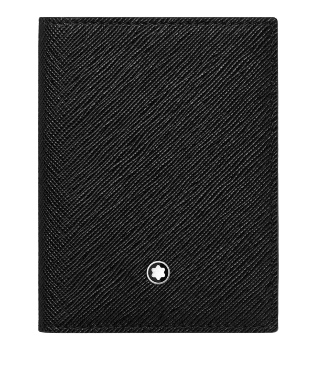 MONTBLANC Черный кожаный кардхолдер, фото 1