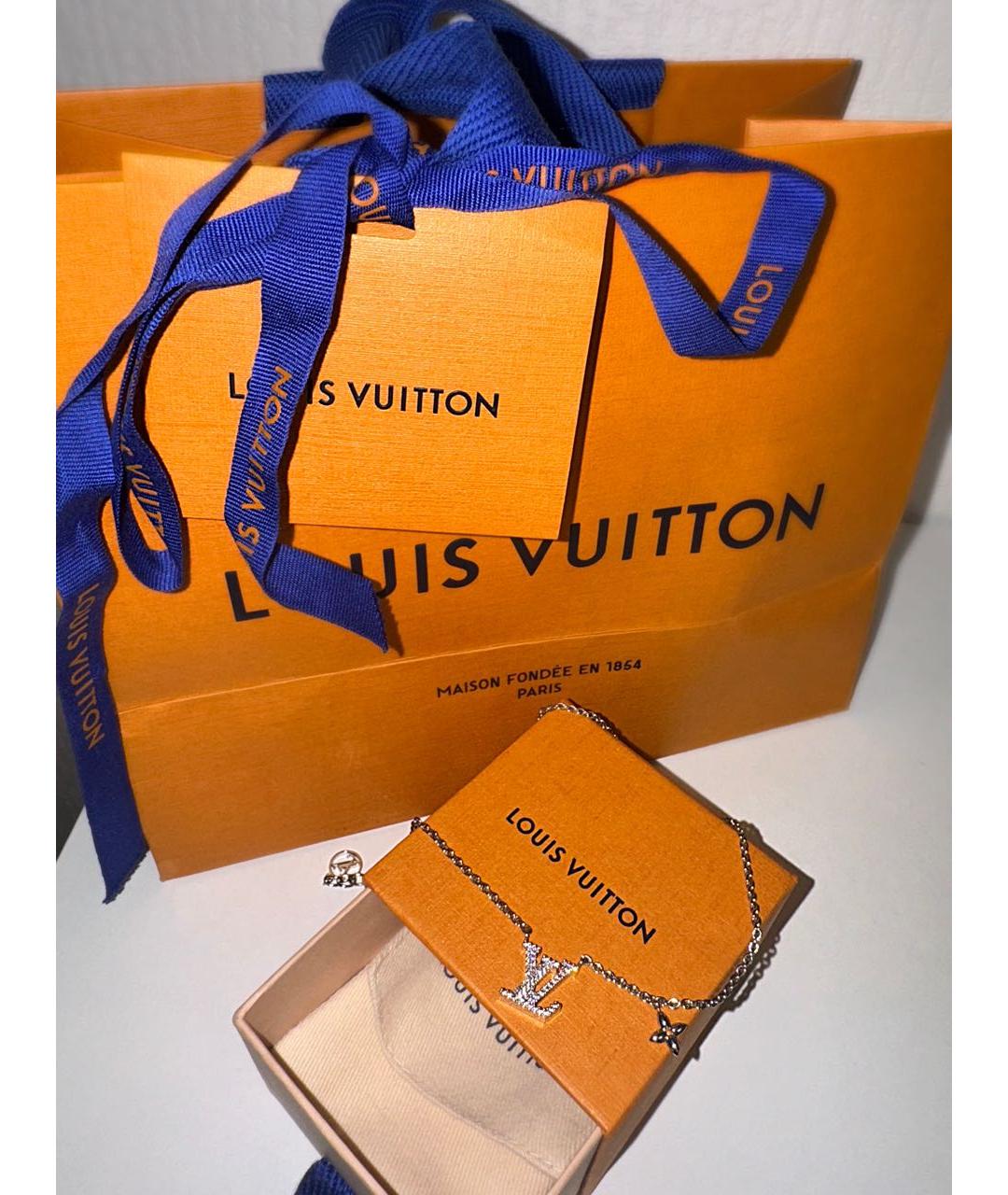 LOUIS VUITTON Серебряное металлическое колье, фото 2