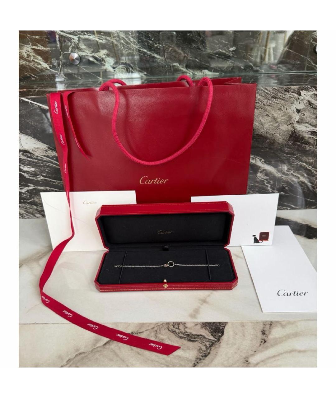 CARTIER Серебрянный браслет из белого золота, фото 3