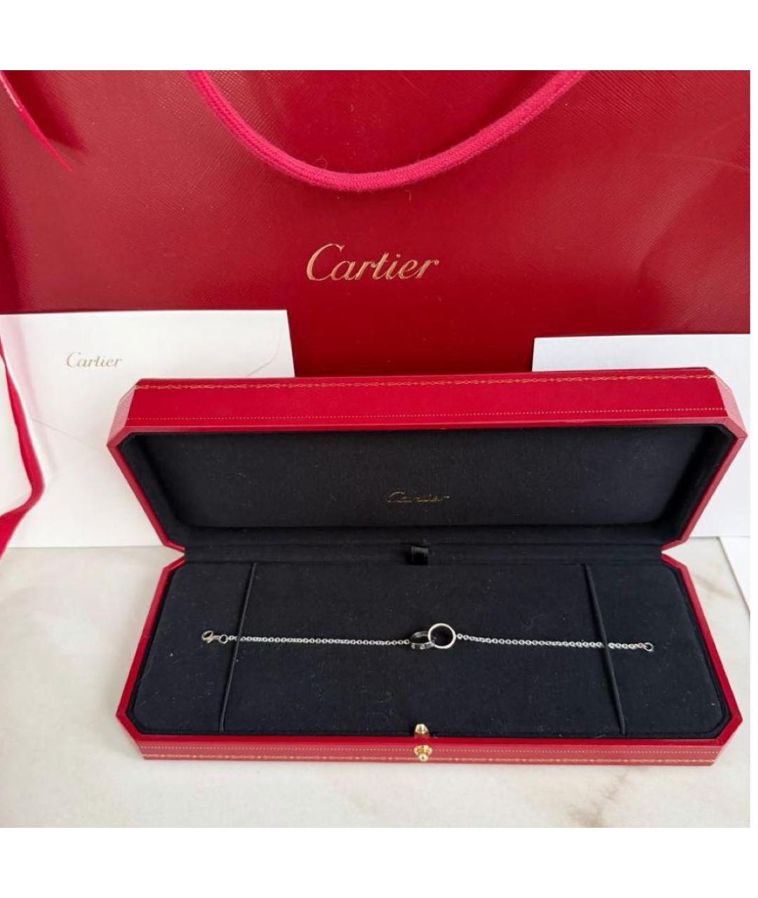 CARTIER Серебрянный браслет из белого золота, фото 4