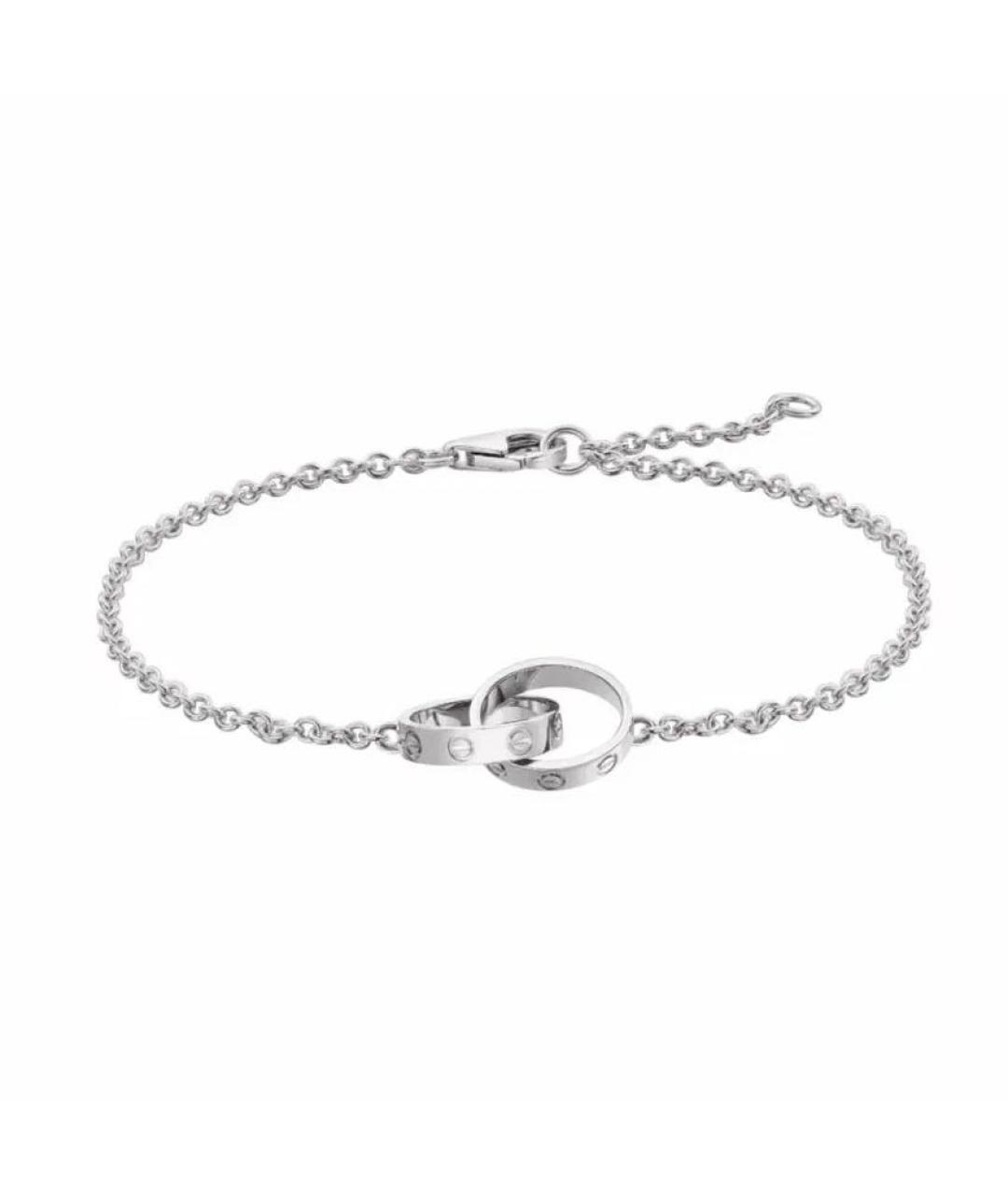 CARTIER Серебрянный браслет из белого золота, фото 1