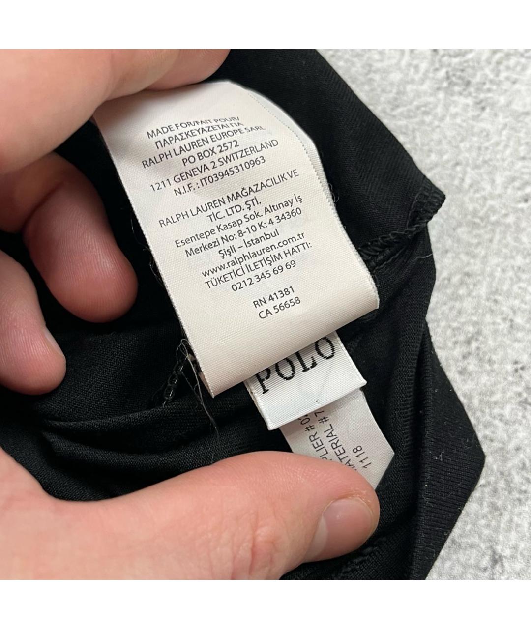 POLO RALPH LAUREN Черная футболка, фото 8