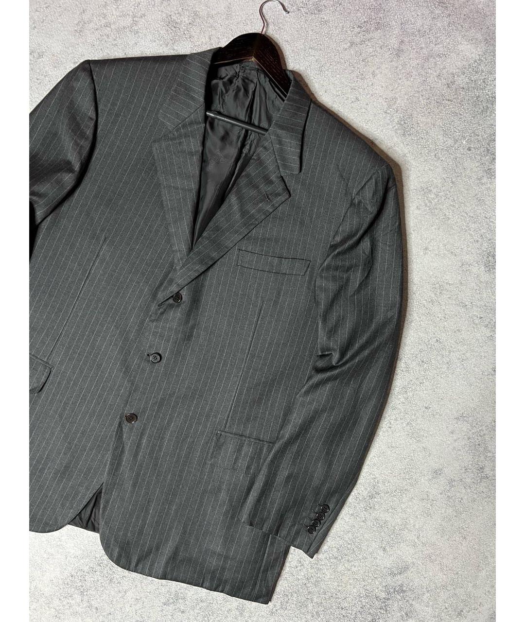 BRIONI Серебрянный шерстяной пиджак, фото 2