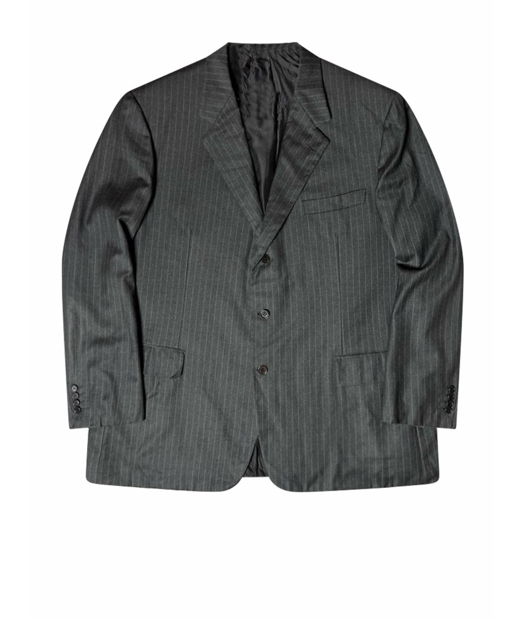 BRIONI Серебрянный шерстяной пиджак, фото 1