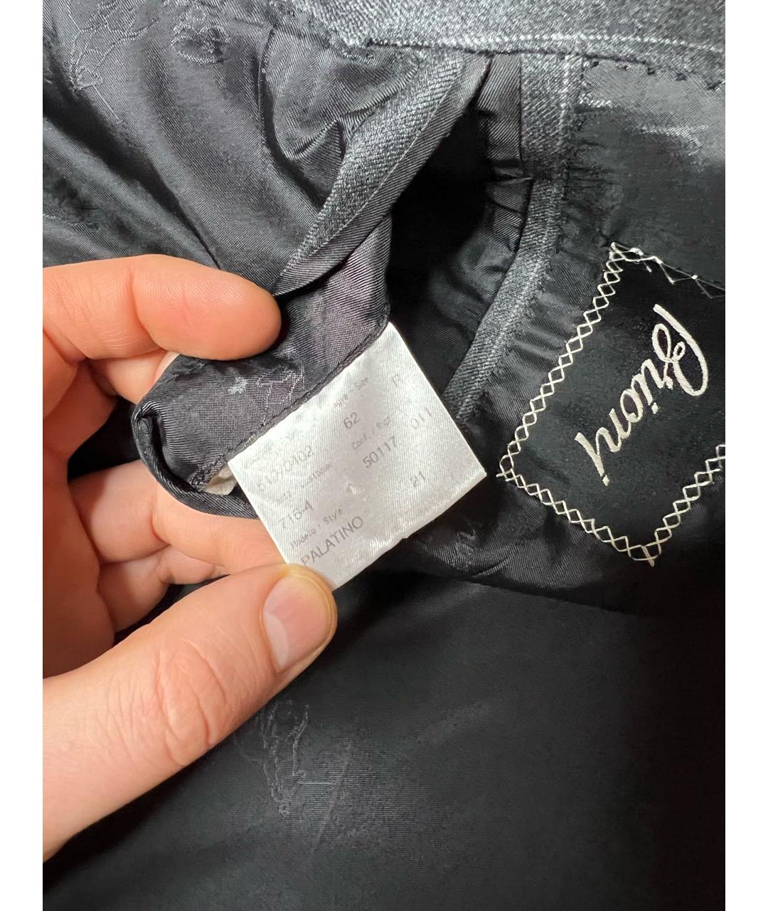 BRIONI Серебрянный шерстяной пиджак, фото 8