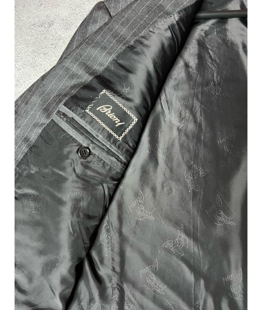 BRIONI Серебрянный шерстяной пиджак, фото 5