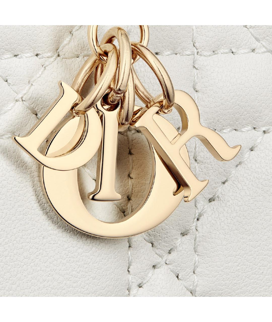 CHRISTIAN DIOR Белый кожаный кошелек, фото 5