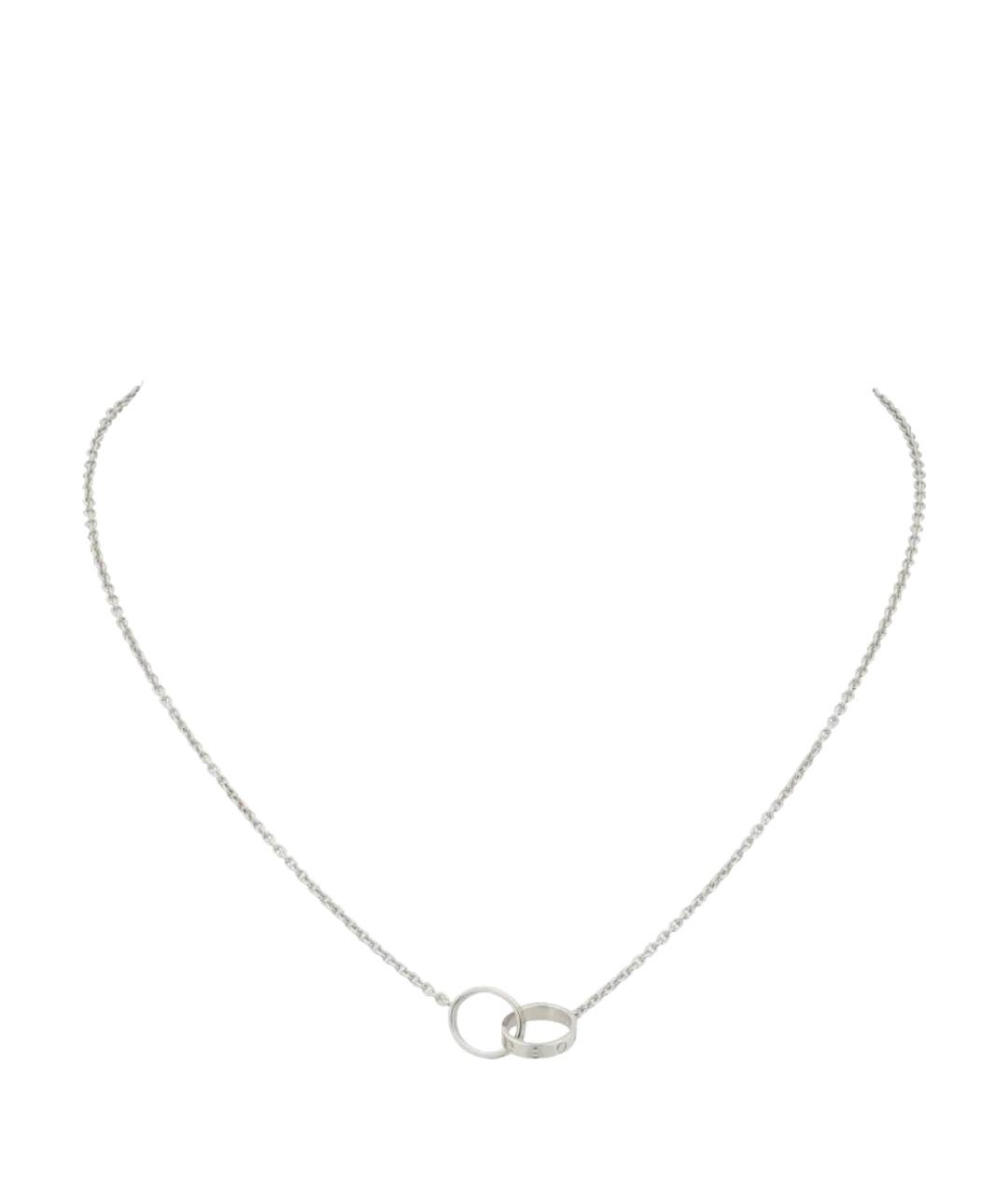 CARTIER Белое колье из белого золота, фото 1