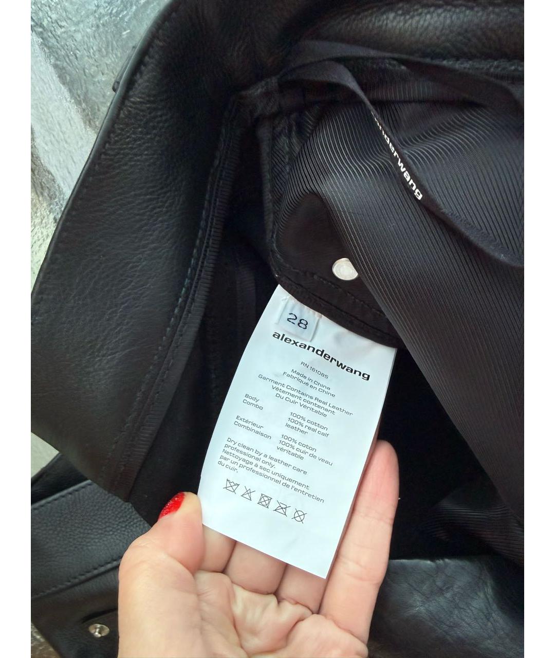 ALEXANDER WANG Синие хлопковые прямые джинсы, фото 5