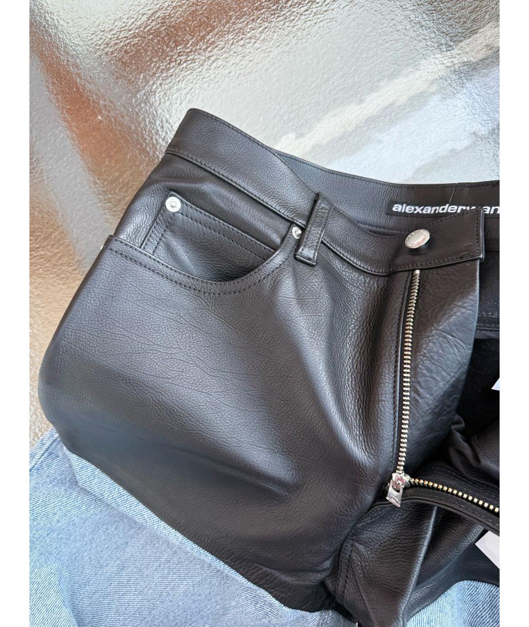 ALEXANDER WANG Синие хлопковые прямые джинсы, фото 8