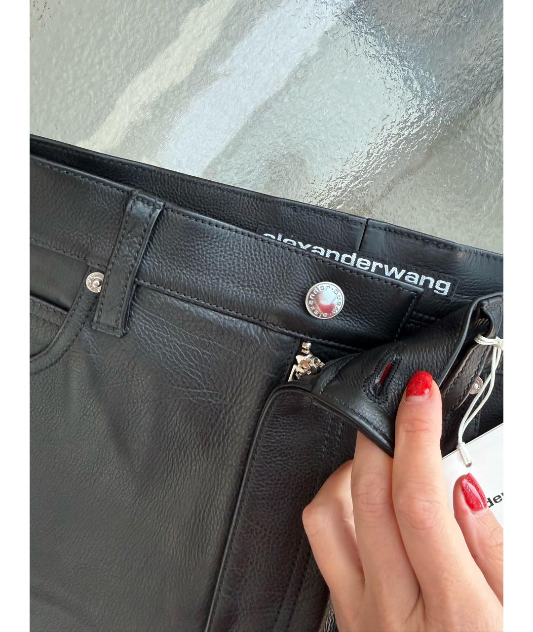 ALEXANDER WANG Синие хлопковые прямые джинсы, фото 4