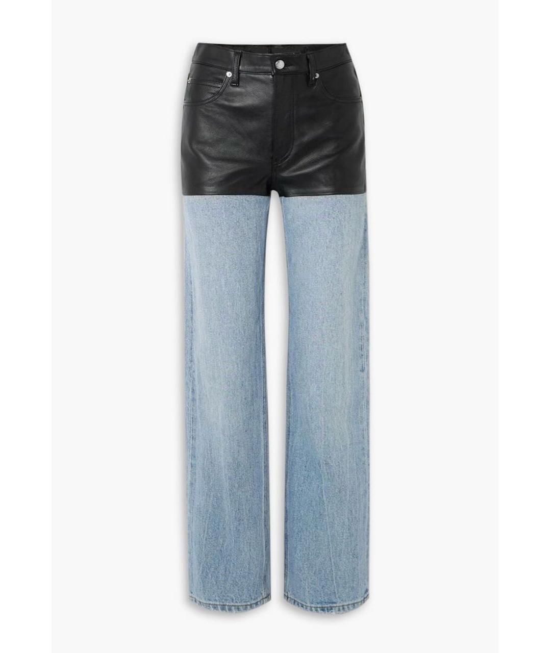 ALEXANDER WANG Синие хлопковые прямые джинсы, фото 9