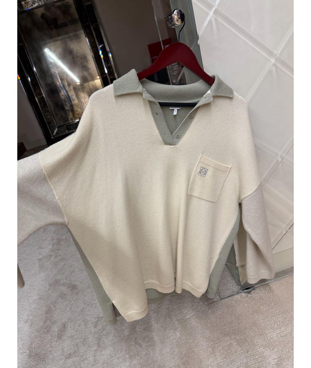 LOEWE Бежевый джемпер / свитер, фото 2