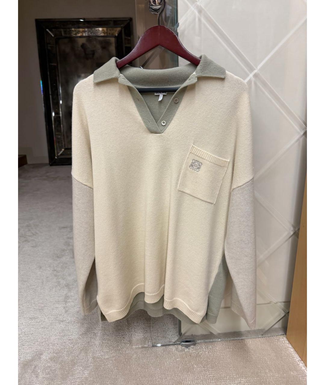 LOEWE Бежевый джемпер / свитер, фото 6