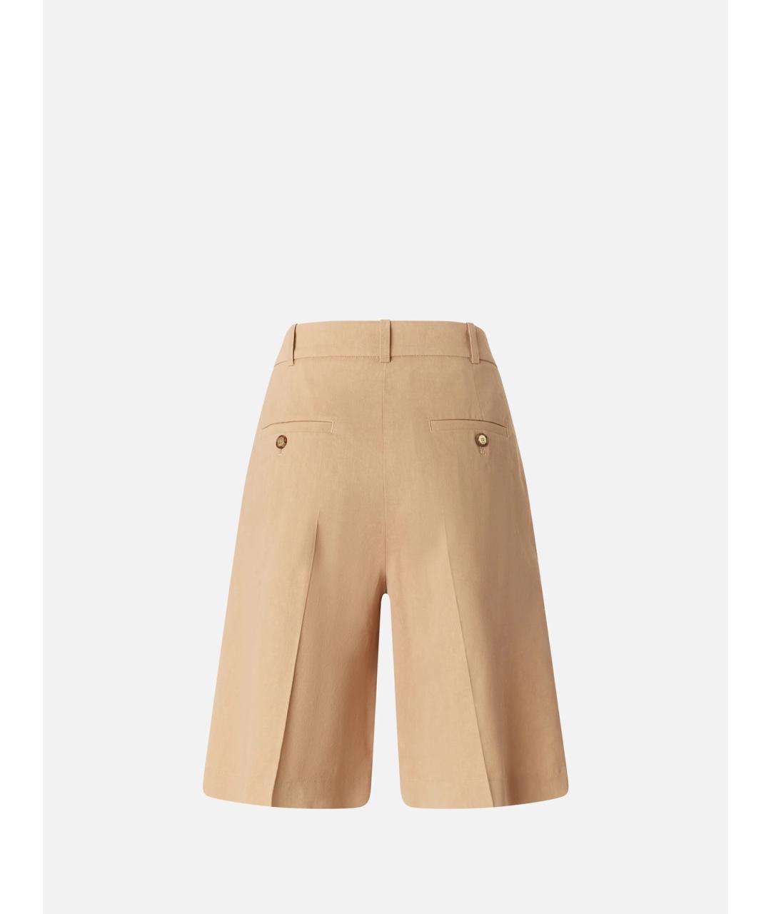 PINKO Бежевые льняные шорты, фото 6