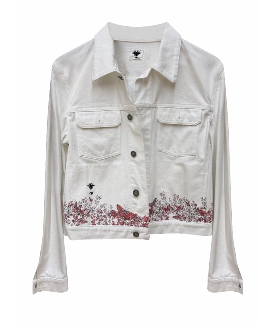 CHRISTIAN DIOR Белая деним куртка, фото 1