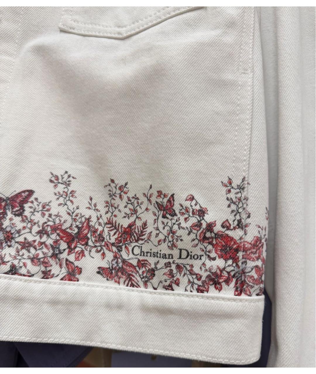 CHRISTIAN DIOR Белая деним куртка, фото 5